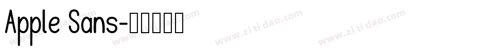 Apple Sans字体转换